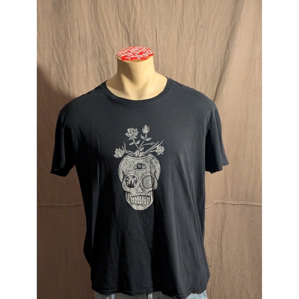 Hulaween 2017 Festival T-Shirt Mens XL Black Good Skull Snake Concert Tee
